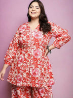 Ahalyaa Women's Traditional wear Tunic - Red