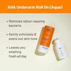 Chemist At Play Lactic Acid Exfoliating Body Wash & AHA Underarm Roll-On Combo - Distacart
