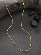 NVR Women's Gold-Polished Minimal Chain