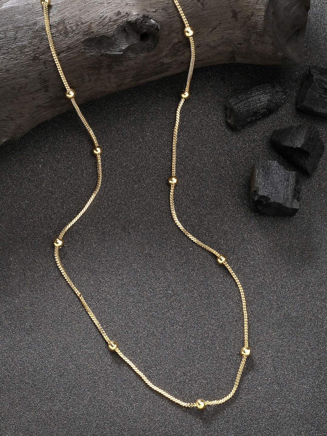 NVR Women's Gold-Polished Minimal Chain
