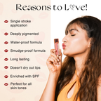Nourish Mantra Liquid lipstick Creamy Matte with SPF / Water Proof, Smudge Proof Shade-Natkhat Berry