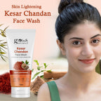 Globus Naturals Kesar Chandan Skin Lightening & Tan Removal Face wash, Suitable For All Skin Types - Distacart