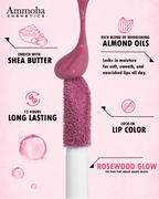 Ammoha Cosmetics Long-Lasting, Matte-Finished Rosewood Glow Color Liquid Lipstick