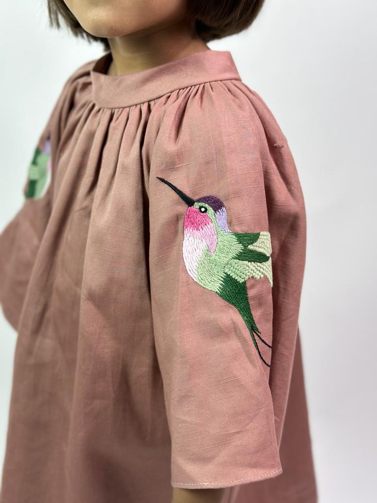 ArthLife Chestunt Brown Raglon Dress