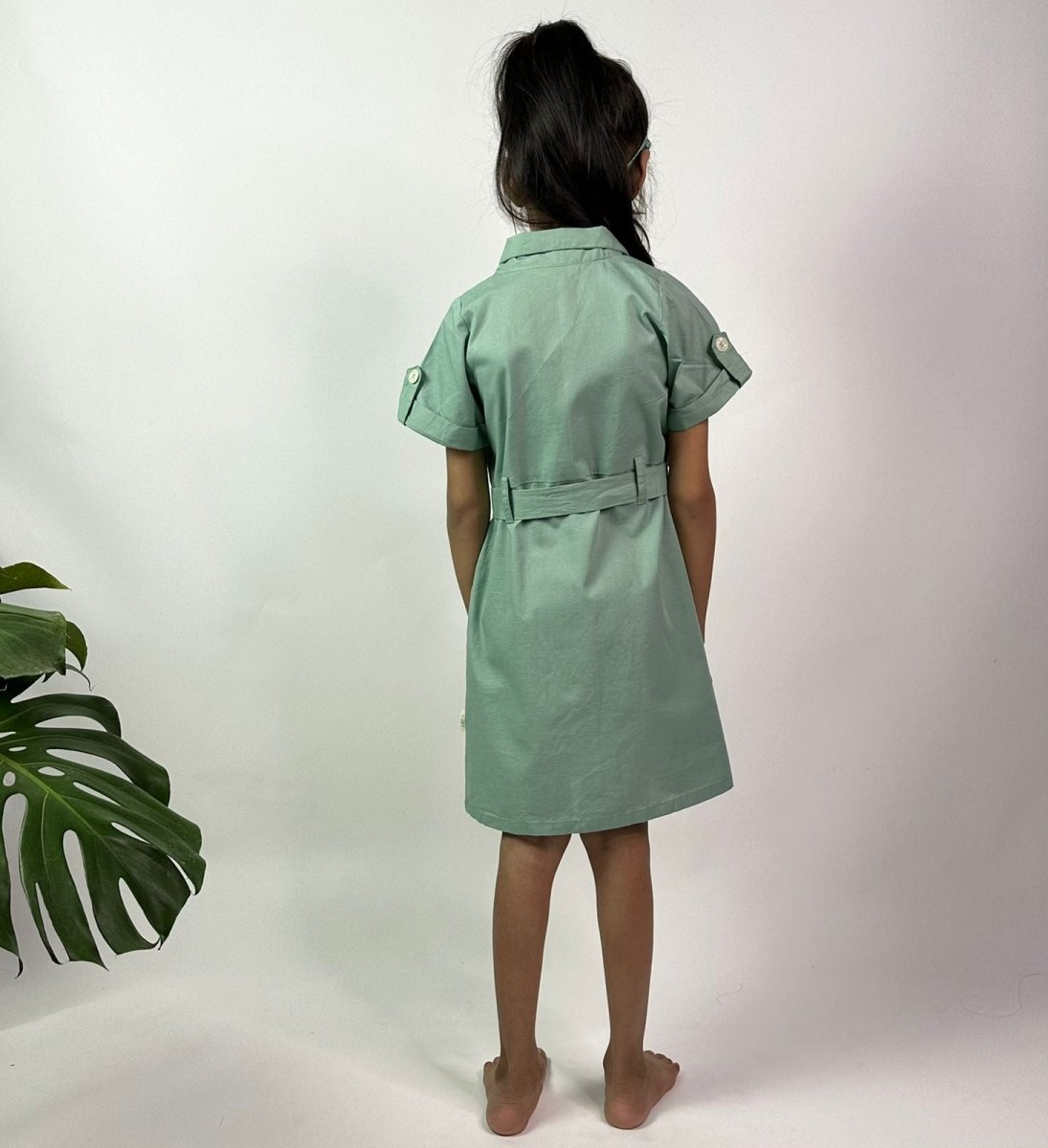 ArthLife Seafoam Green Watermelon Shirt Dress