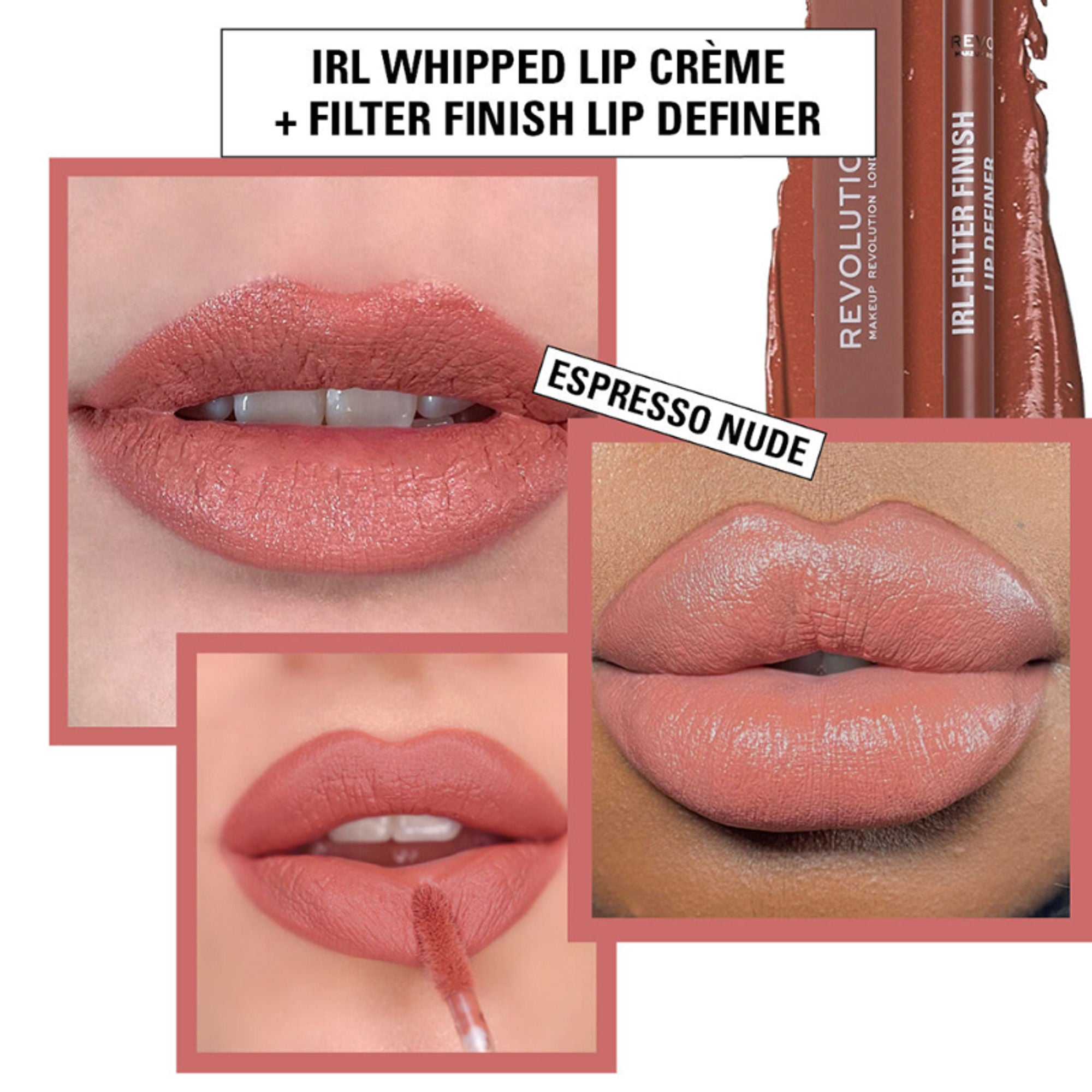 Makeup Revolution Irl Whipped Lip Creme - Espresso Nude - Distacart