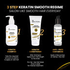 The Skin Story Sulphate Free Anti Frizz Keratin Hair Conditioner, Instant Gloss Smooth Shine, Vit E