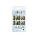 shills professional reusable press on nails log almond spn696