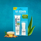 VI-JOHN Dermatologically Tested Premium Purifying Charcoal Shaving Cream With Shaving Brush Enriched with Aloevera & Jojoba Oil Free From Silicone, Paraben & Mineral Oil