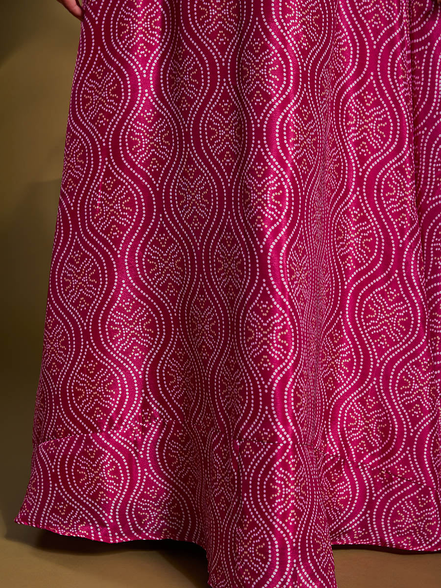 Myra Pink Crepe Embroidered Designer Lehenga