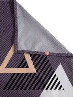 Home Sizzler Grey & White Geometric 144 TC Single Bedsheet with 1 Pillow Covers - Distacart