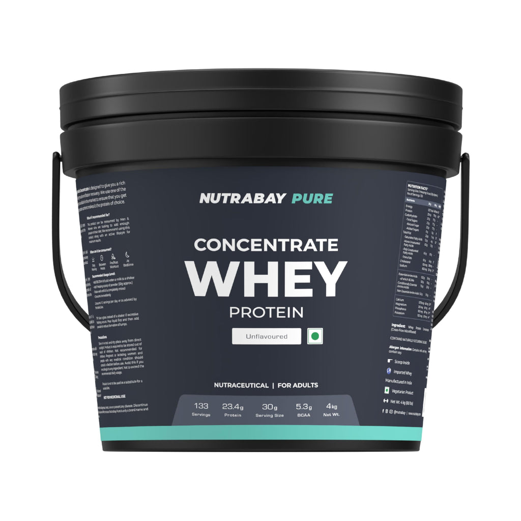 Nutrabay Concentrate Whey Protein Powder – Unflavoured