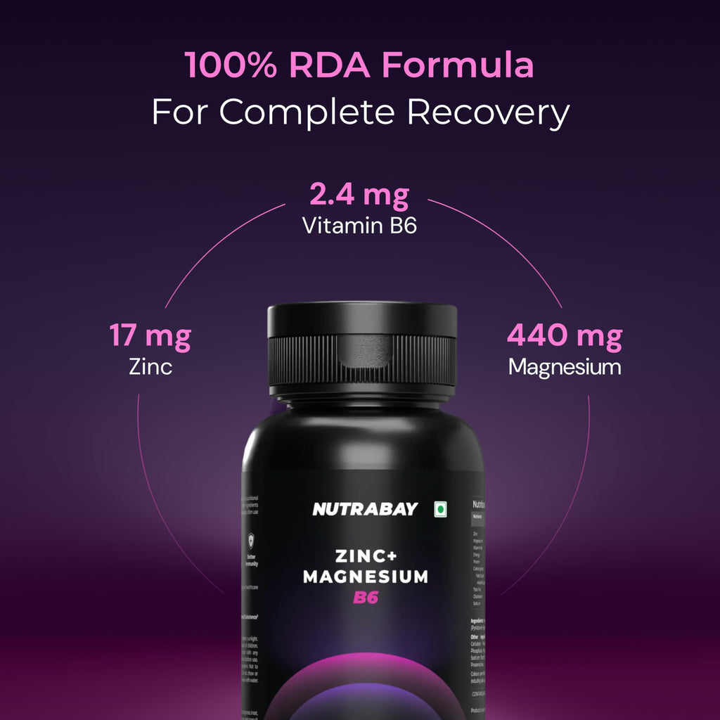 Nutrabay Zinc+ Magnesium B6 - 60 Tablets