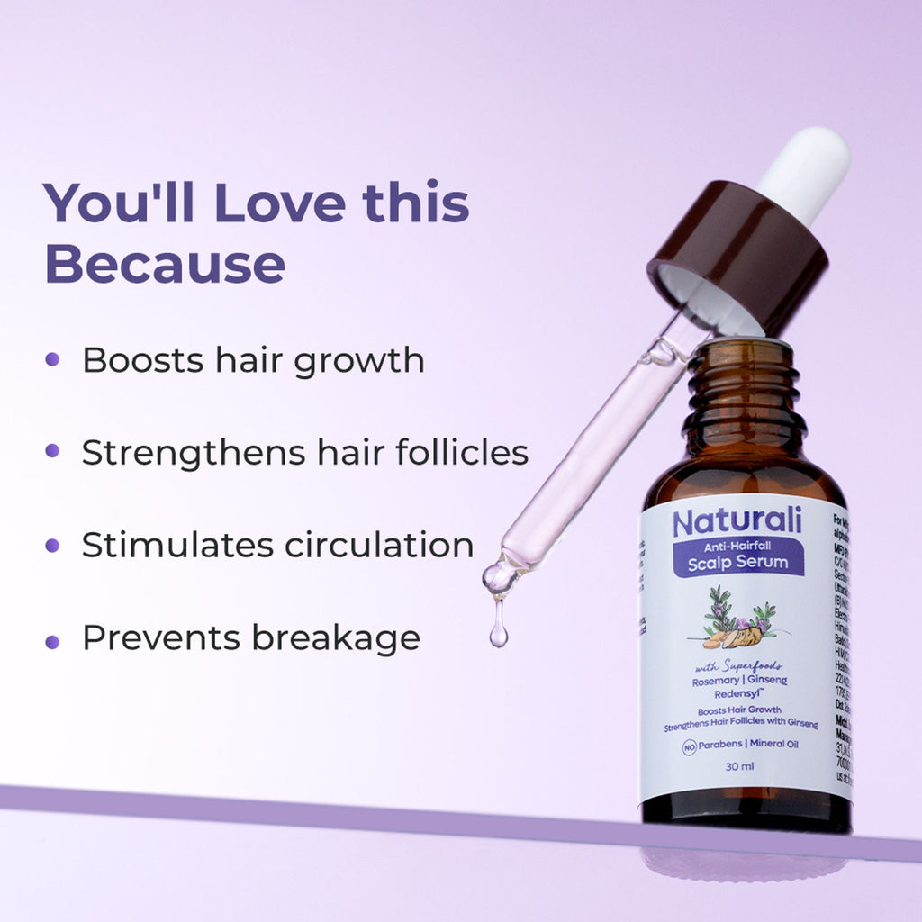 Naturali Anti-Hairfall Scalp Serum with Rosemary, Ginseng & Redensyl