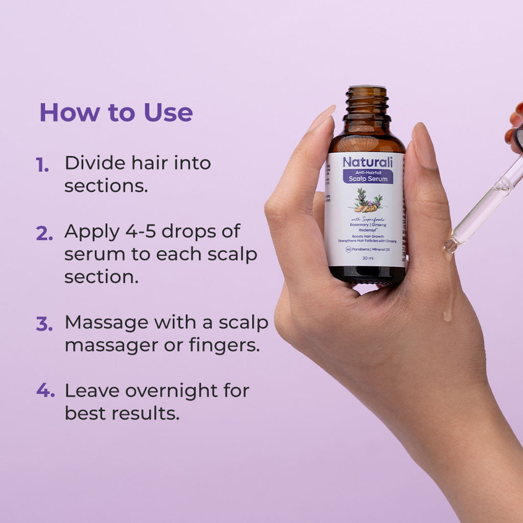 Naturali Anti-Hairfall Scalp Serum with Rosemary, Ginseng & Redensyl