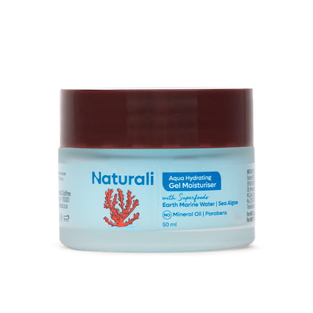 Naturali Aqua Hydrating Gel Moisturiser with Superfoods Earth Marine Water & Sea Algae