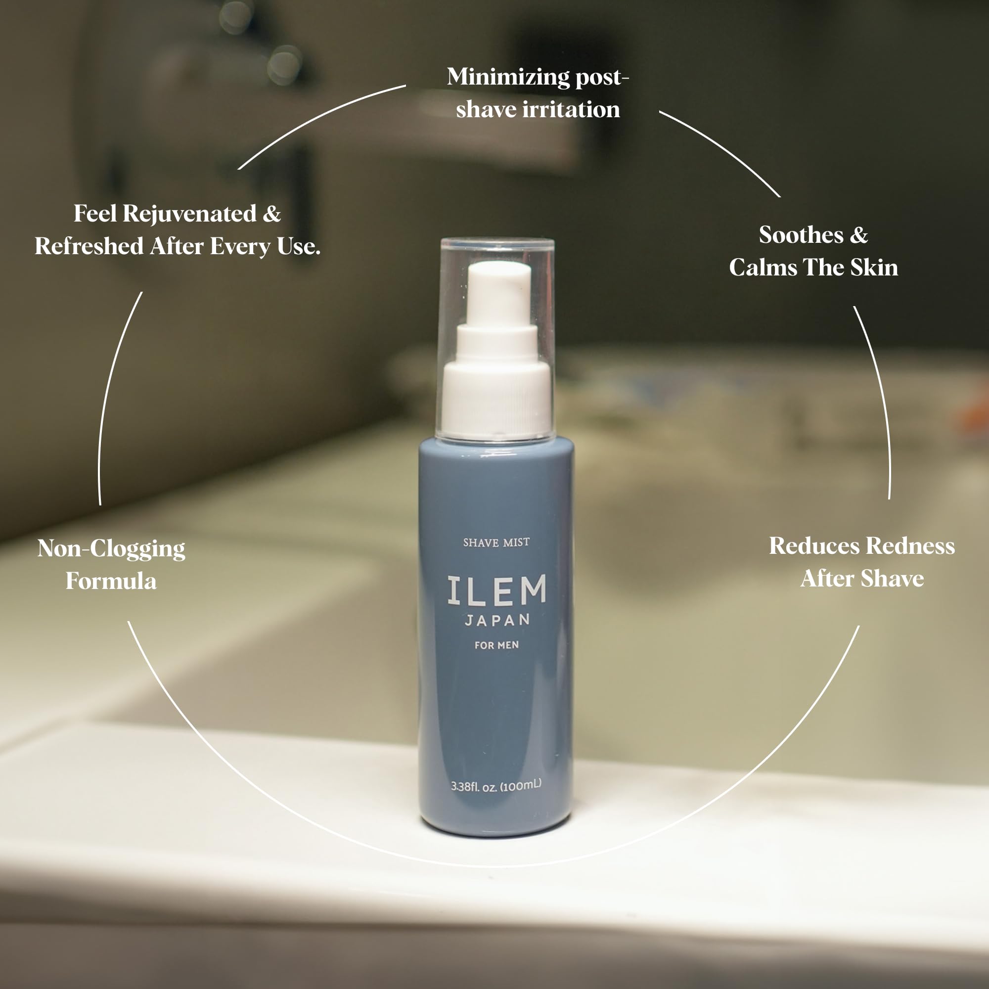 ILEM JAPAN Shave Mist For Men | Best Before Oct 2026 | After Shave Spray | Made in Japan - 100ml