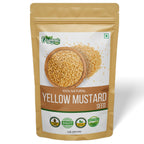 Organic Zing Yellow Mustard Seeds | Whole Yellow Mustard Seed for Pickles & Cooking | 100% Raw Mustard Seeds