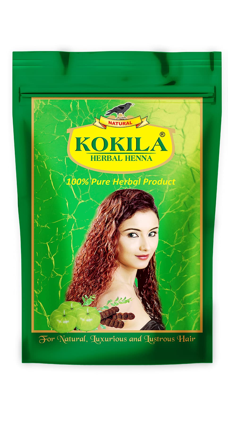 Kokila 100% Natural & Herbal Henna Mehandi Powder With 6 Ayurvedic Herbs, Organic Hair Colour