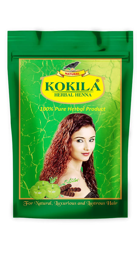 Kokila 100% Natural & Herbal Henna Mehandi Powder With 6 Ayurvedic Herbs, Organic Hair Colour