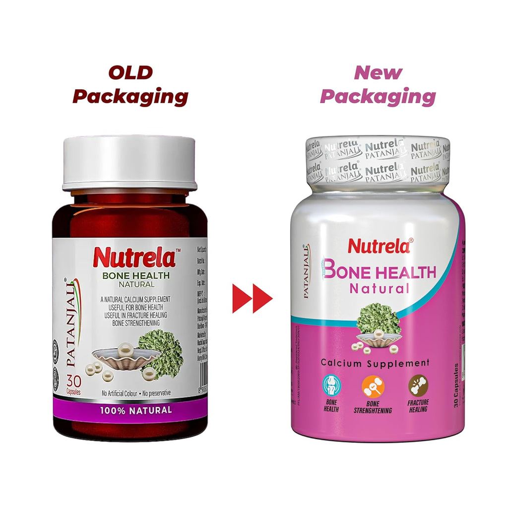 Patanjali Nutrela Bone Health Natural Capsules - Distacart