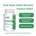 Vokin Biotech Herbal Insulux Gymnema Sylvestre for Diabetes Control 750mg (60 Capsules), 200 grams