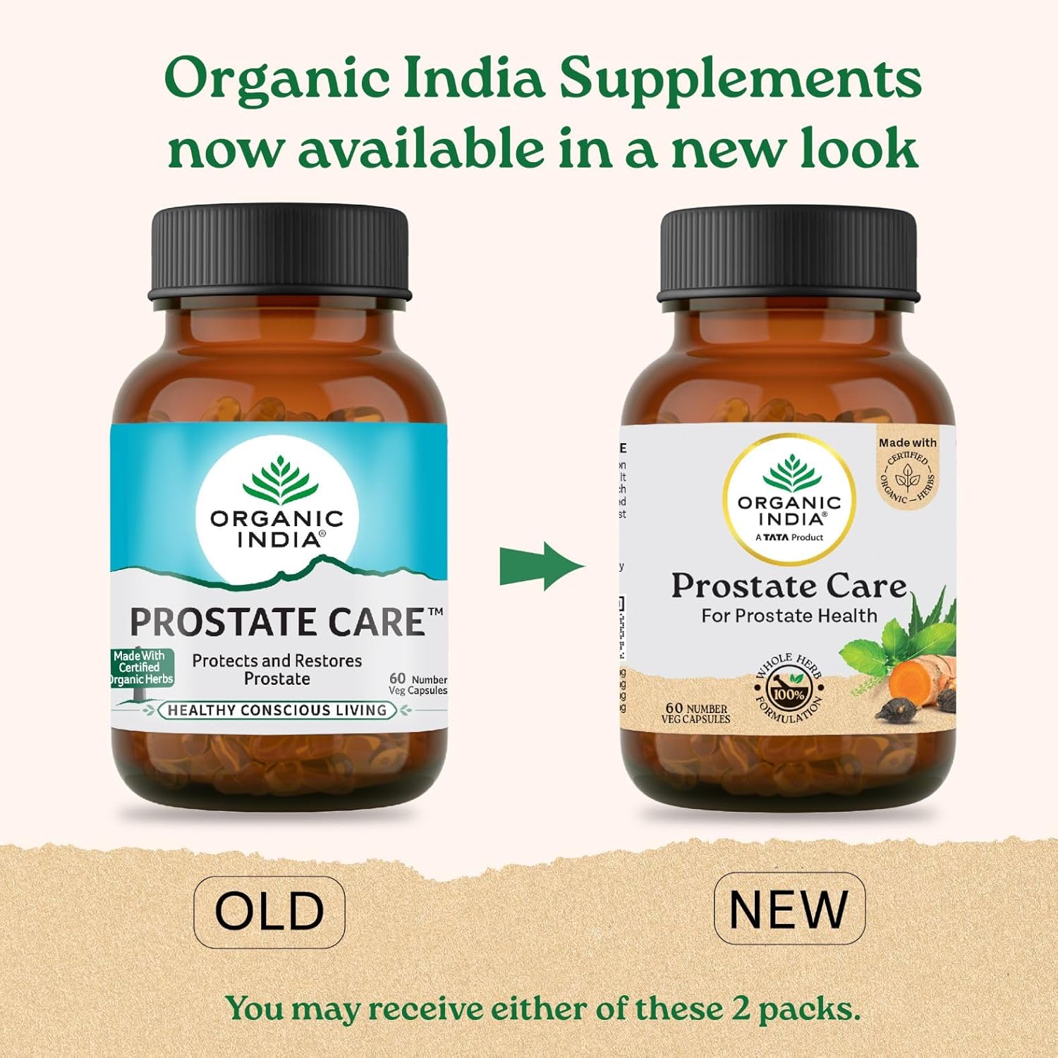 Organic India Prostate Care 60 Capsules - Distacart