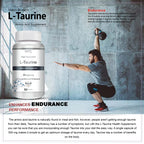 Vokin biotech L-Taurine - Amino Acid Supplement - 500mg