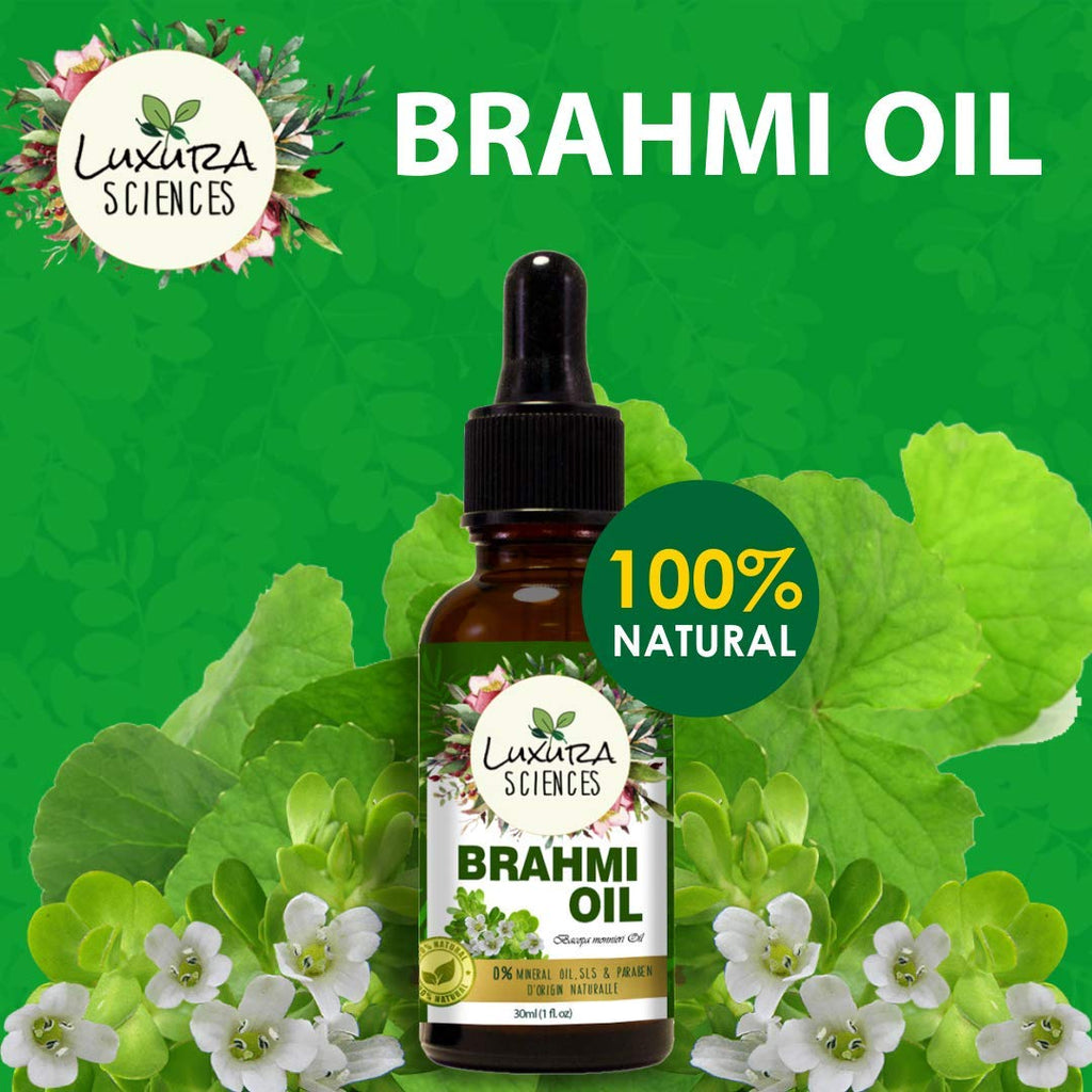 Luxura Sciences Organic Brahmi Oil for Hair Growth