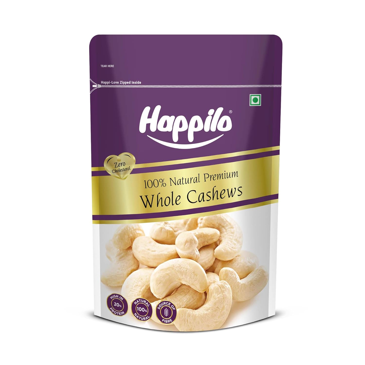 Happilo Premium Whole Cashew Nuts - Distacart