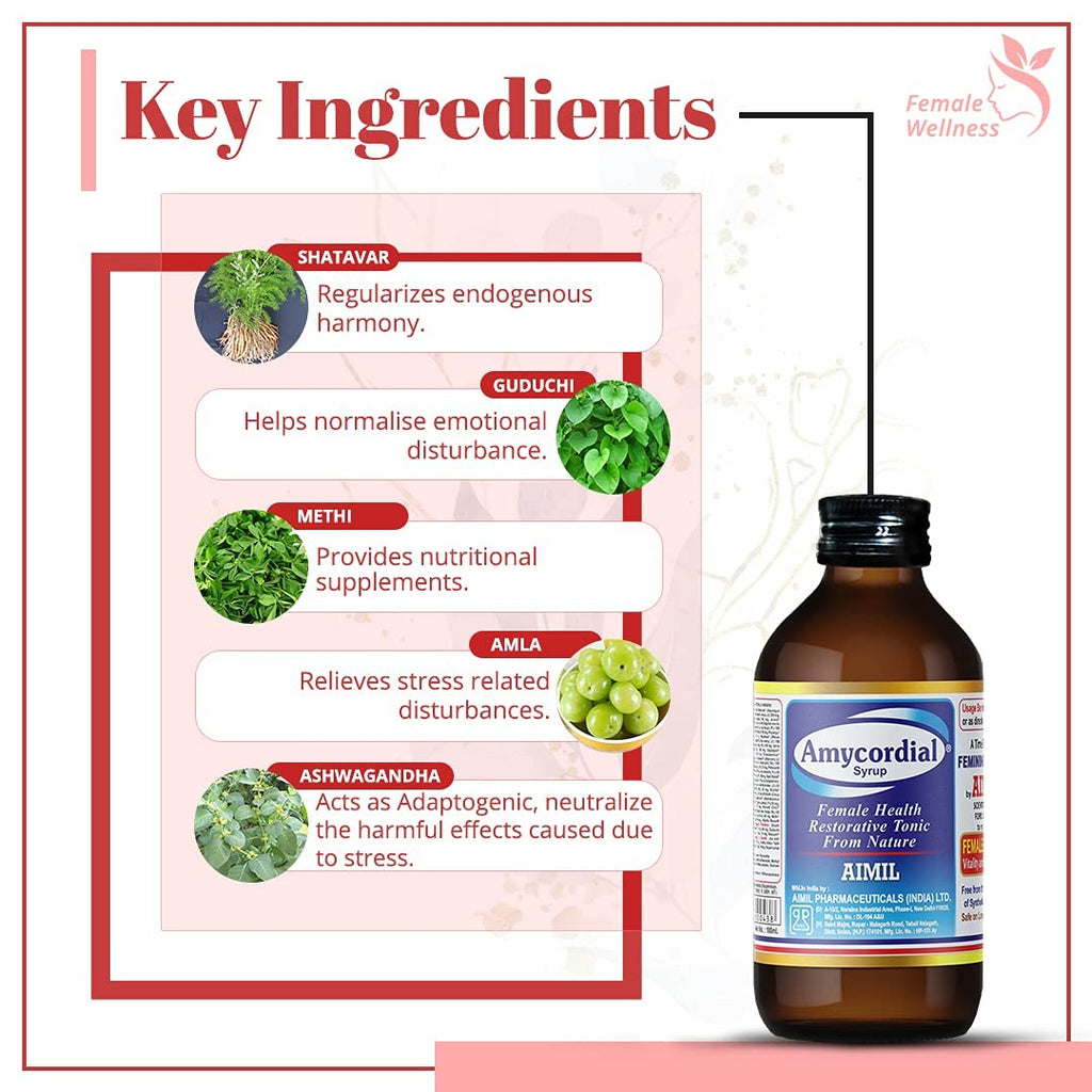 Aimil Ayurvedic Amycordial Syrup - Distacart