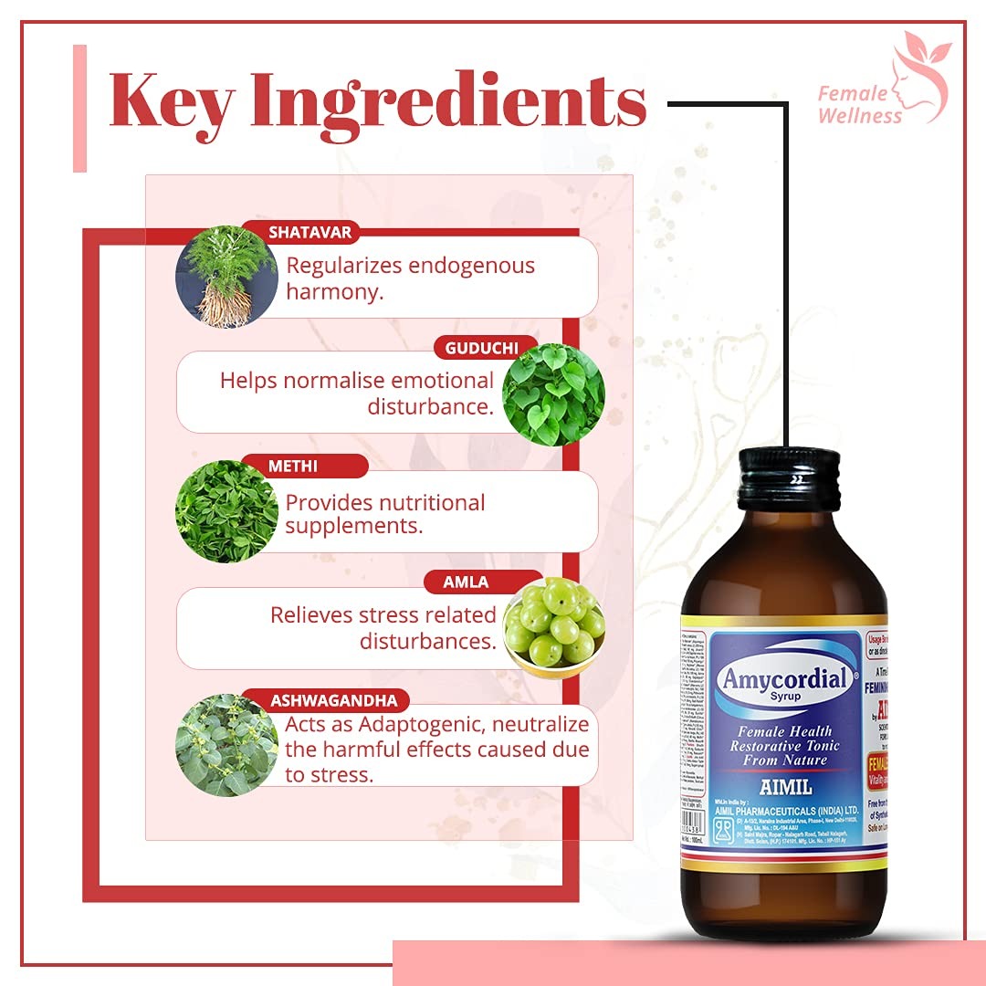 Aimil Ayurvedic Amycordial Syrup - Distacart