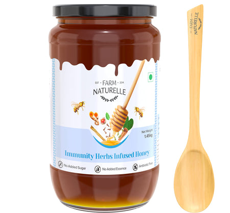 Farm Naturelle Immunity Herbs Infused In Wild Forest Honey