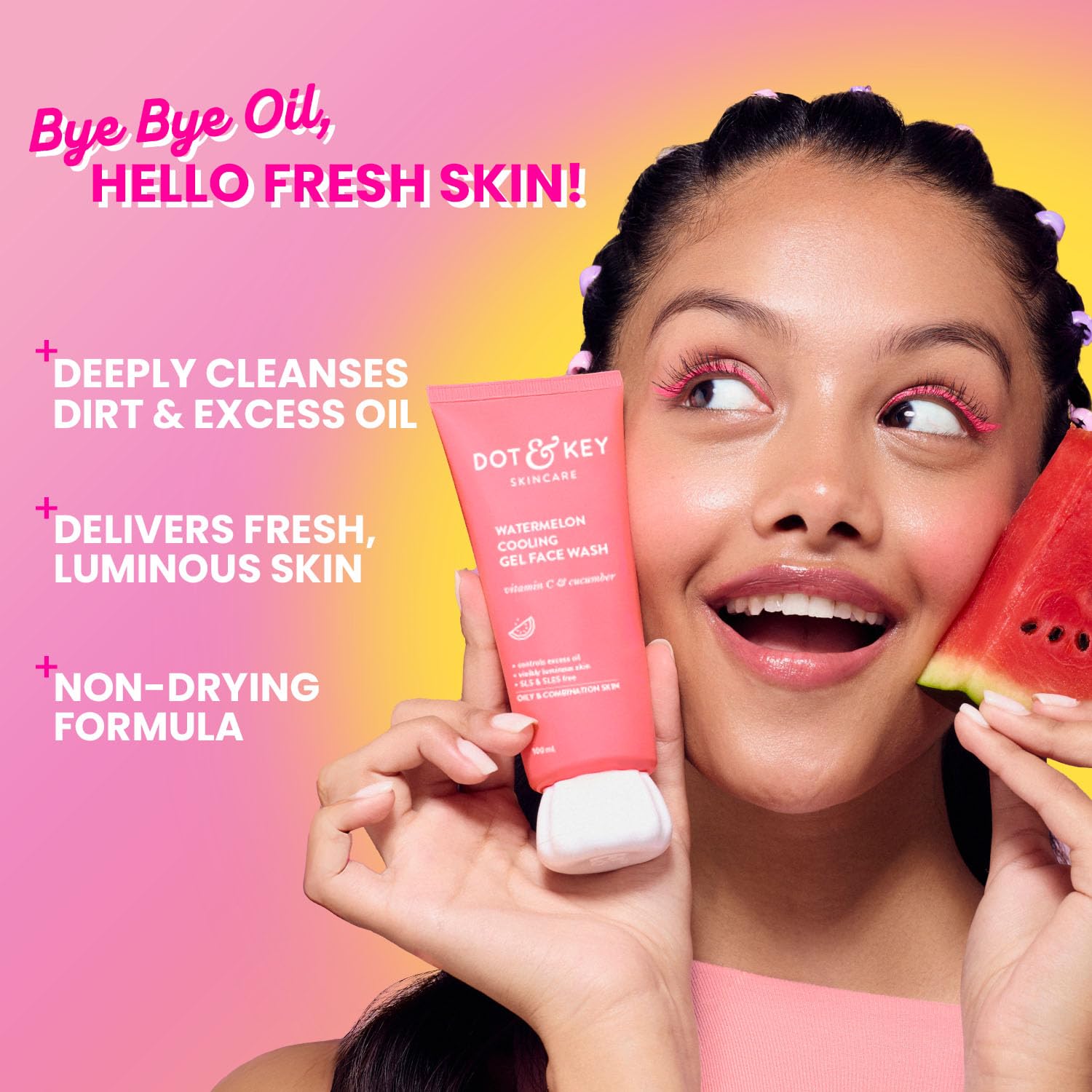 Dot & Key Watermelon Superglow Gel Face Wash - Distacart