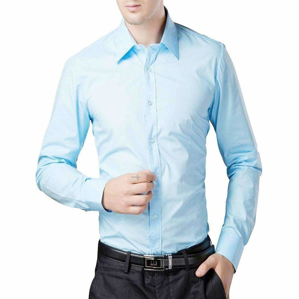 Men's Cotton Solid Full Sleeve Shirts - Distacart