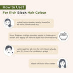 Indus Valley Bio Organic 100% Pure Indigo Powder & Herbal Henna Powder Hair Color Combo Kit for Natural Hair Dyeing - Black Indigo - 100 gm Each Without Preservatives