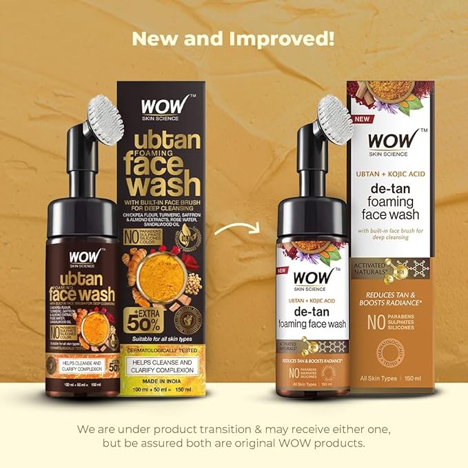 Wow Skin Science Ubtan Foaming Face Wash