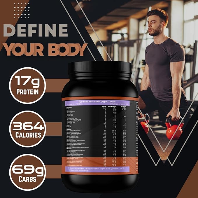 BOOSTIQ Mass Gainer Powder - Chocolate Flavour