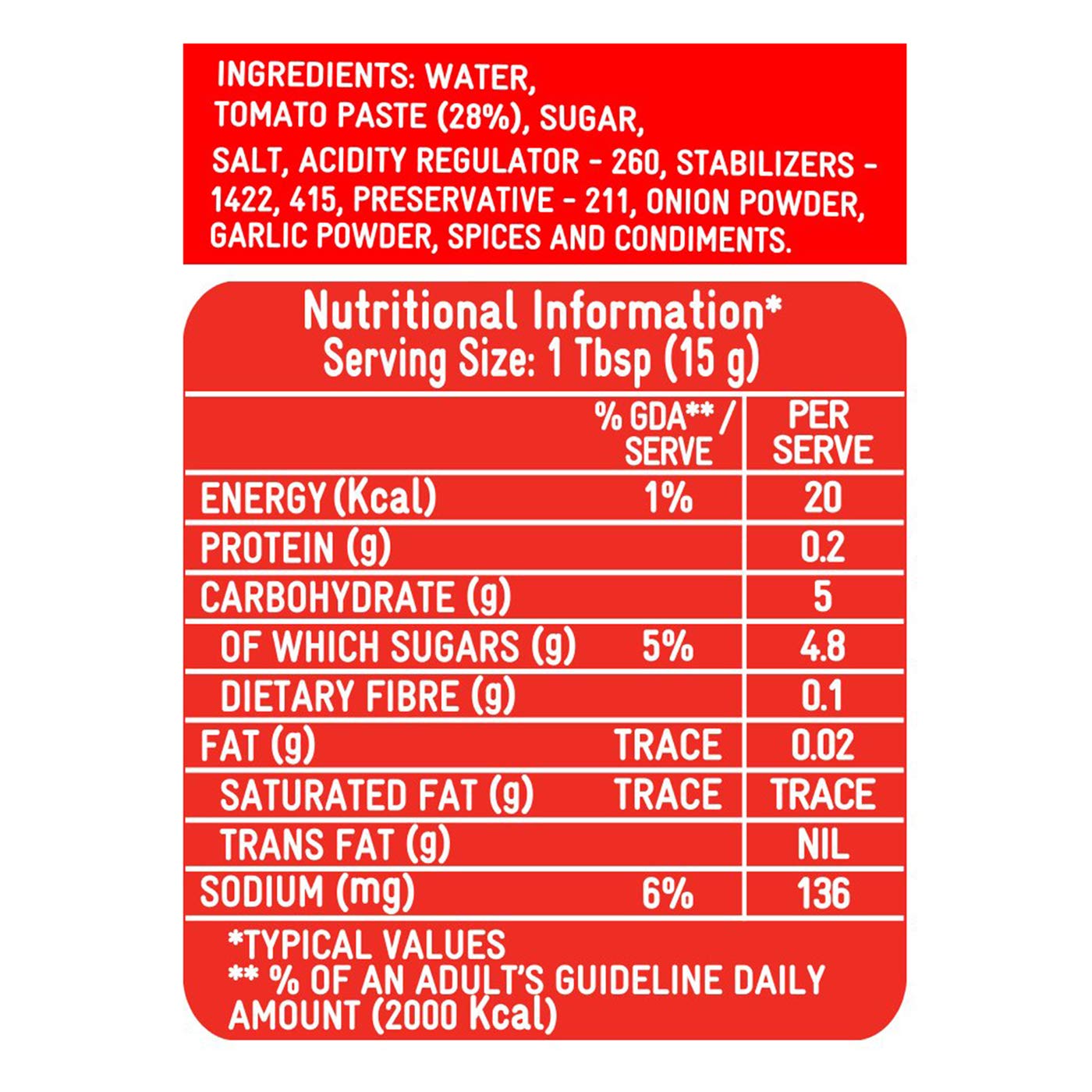 Kissan Fresh Tomato Ketchup - Distacart
