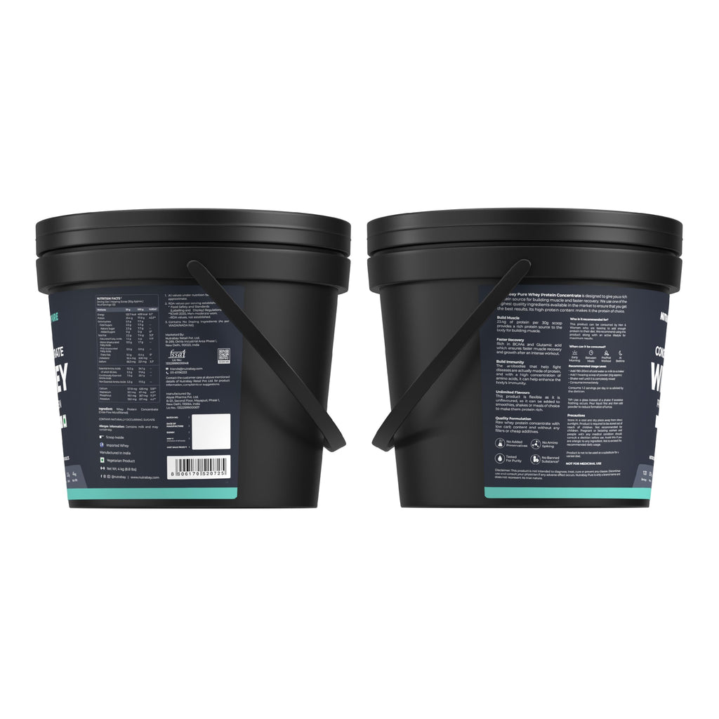Nutrabay Concentrate Whey Protein Powder – Unflavoured