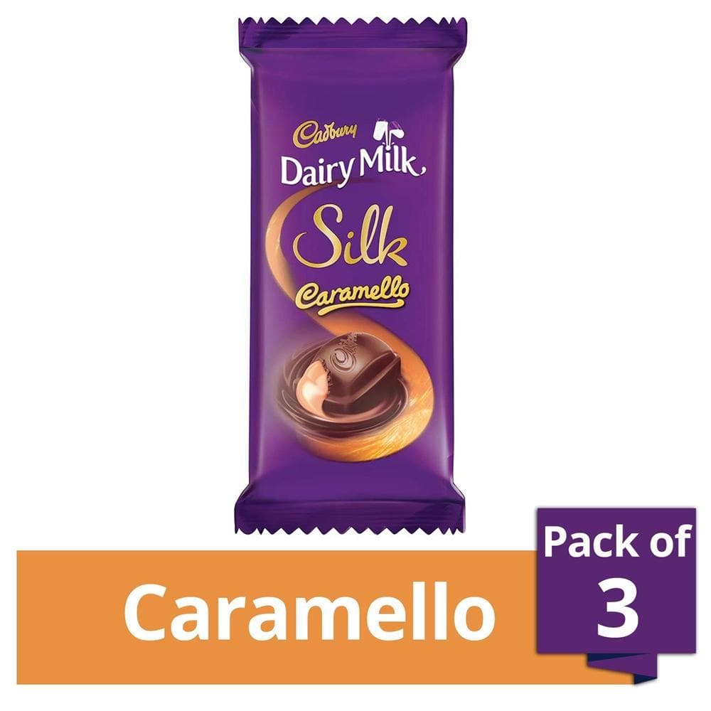 Cadbury Dairy Milk Silk Caramello Mocha, 136g (Pack of 3)