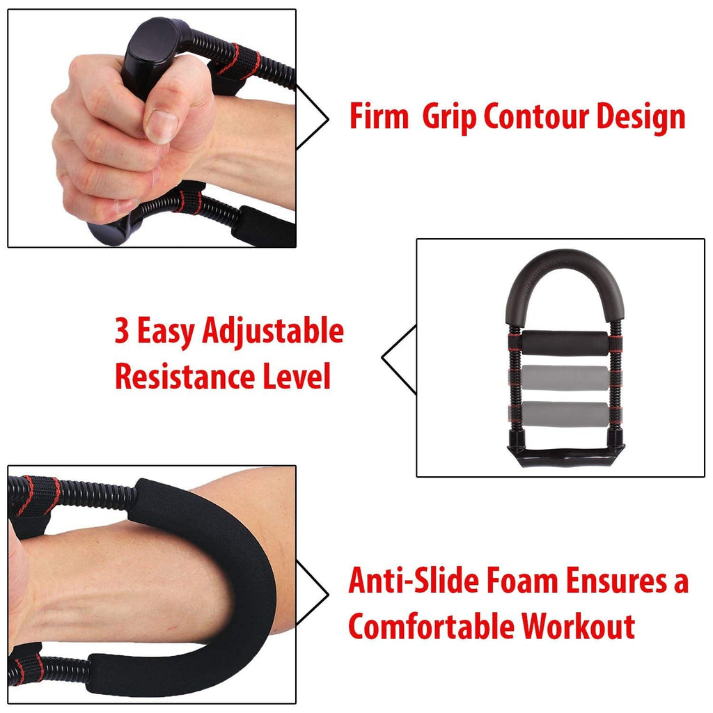 Kannssky Forearm Strengthener Wrist Exerciser Equipment-Adjustable