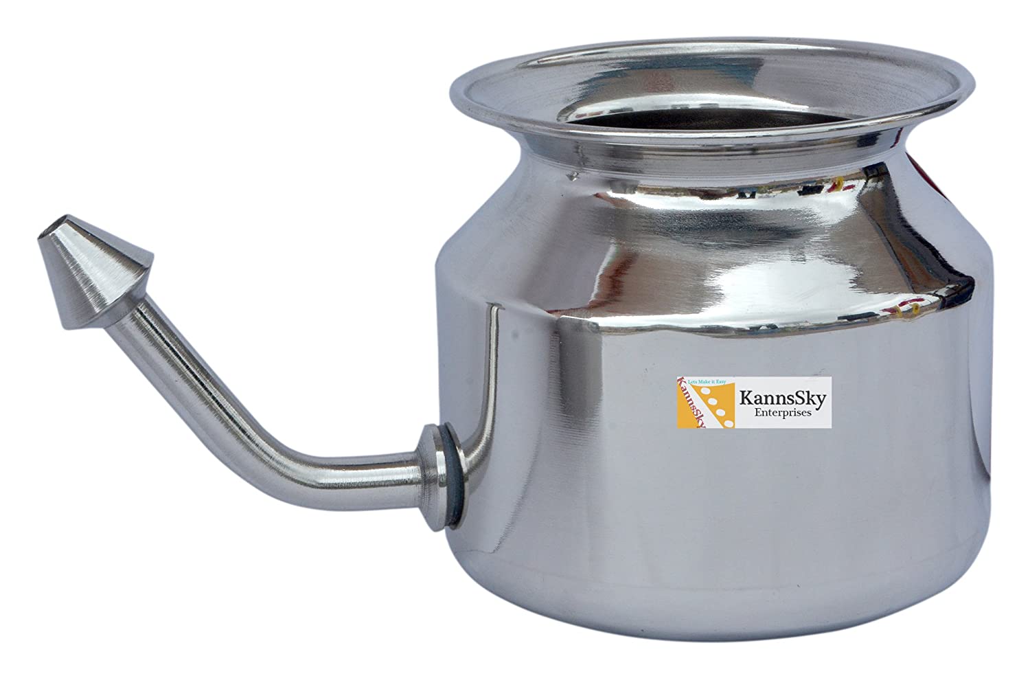 Kannssky Stainless Steel Superior Quality Jal Neti Pot