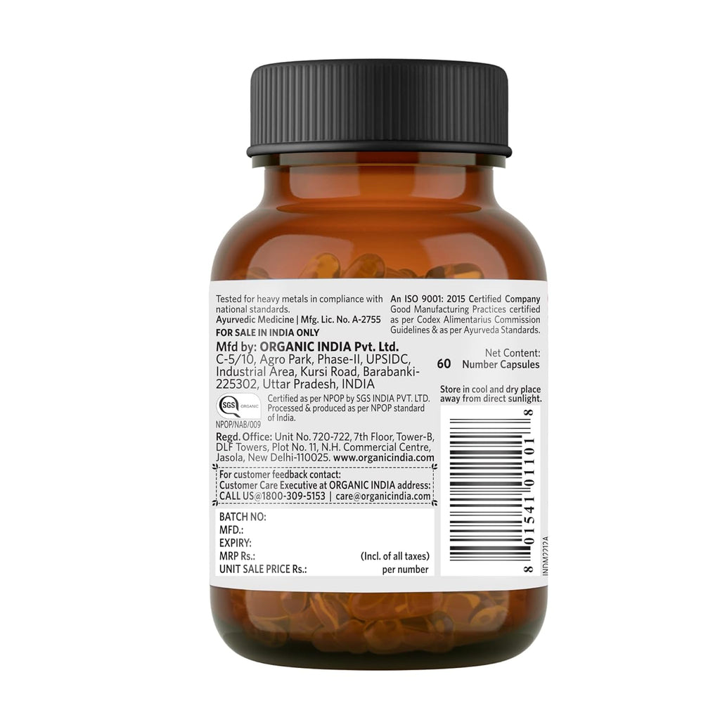 Organic India Immunity Capsules - Distacart