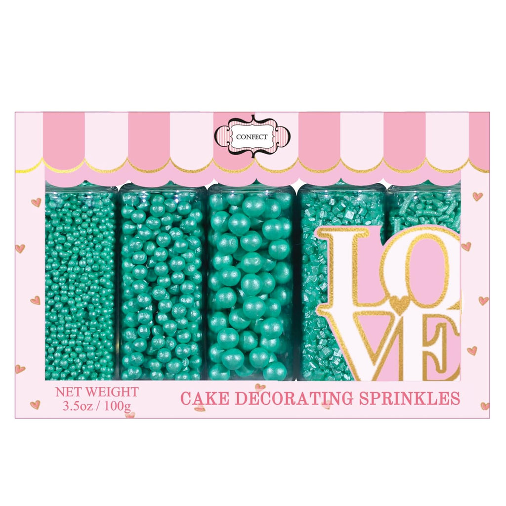 sprinkles for cakes cupcakes decoration usp 12mint green