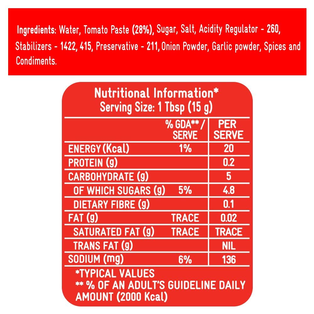 Kissan Fresh Tomato Ketchup - Distacart