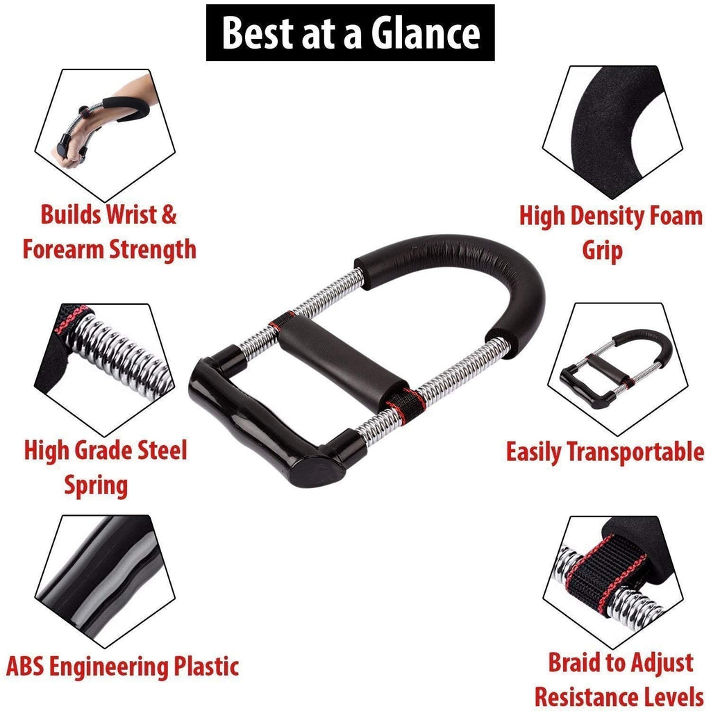Kannssky Forearm Strengthener Wrist Exerciser Equipment-Adjustable