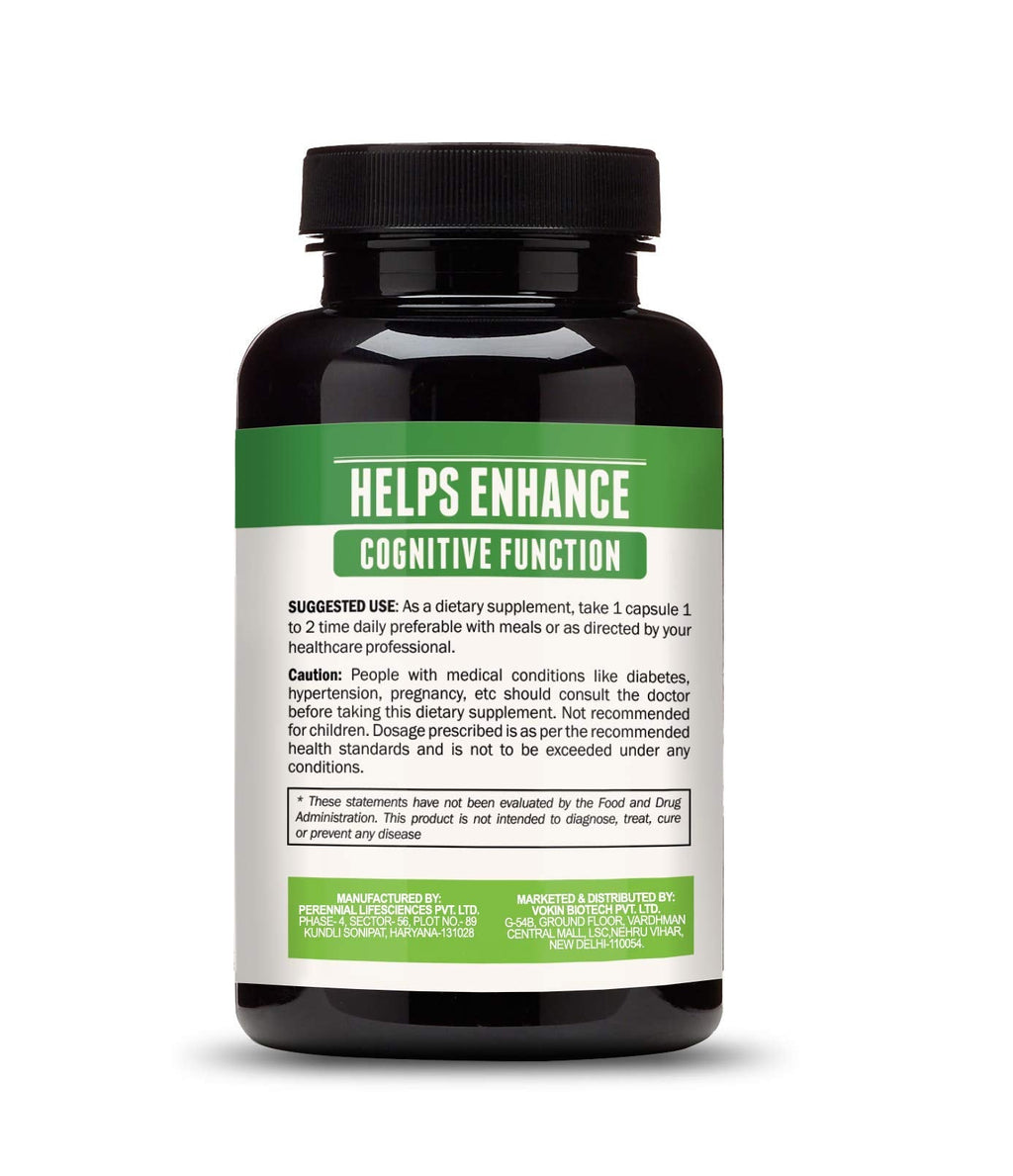Vokin Biotech Ginkgo Biloba with Brahmi Boosts Concentration & Learning Activities
