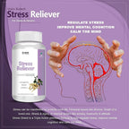 Vokin Biotech Stress Reliever Capsule Support for Stress, Fatigue and Tension (Gold standard Ashwagandha, Brahmi, Jatamansi- General Wellness