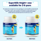 Gritzo Supermilk Height+ For 2-6Y Boys/Girls - Double Chocolate Flavor - Distacart